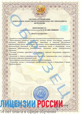 Образец сертификата соответствия (приложение) Белорецк Сертификат ISO 27001
